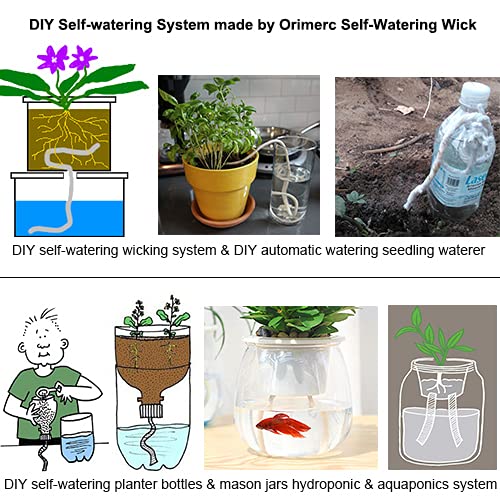 12 Pack 3 inch Net Cup Pots with 12 feet Hydroponic Self Watering Wick & 12 Plant Labels Aquaponics Mason Jar Bucket Insert Orchid kratky Vegetable Gardening Growing Netted Baskets Slotted Mesh