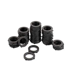zkzx garden hose washer heavy duty rubber washer, fit all standard 3/4″ garden hose fittings 40pcs (black)
