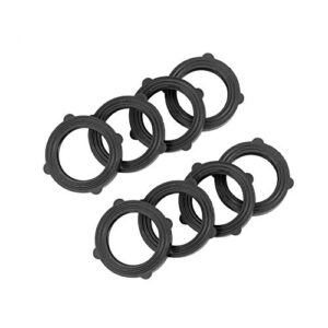 ZKZX Garden Hose Washer Heavy Duty Rubber Washer, Fit All Standard 3/4" Garden Hose Fittings 40PCS (Black)