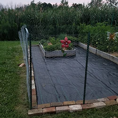 Suwimut 3 x 100 Feet Garden Weed Barrier Landscape Fabric, 3oz Heavy Duty Weed Block Gardening Mat Ground Cover Weed Cloth for Flower Bed, Mulch, Easy Setup, Superior Weed Control, Eco-Friendly