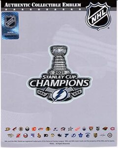 tampa bay lightning unsigned national emblem 2021 stanley cup champions jersey patch – autographed nhl jerseys