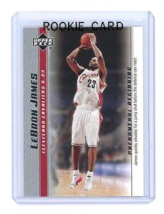 2003 upper deck phenomenal beginning jump shot #3 lebron james rookie card – basketball slabbed rookie cards