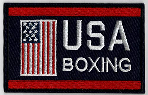 Boxing Team USA Embroidered Iron-On Patch Size 4" x 2 1/2". USA Olympics