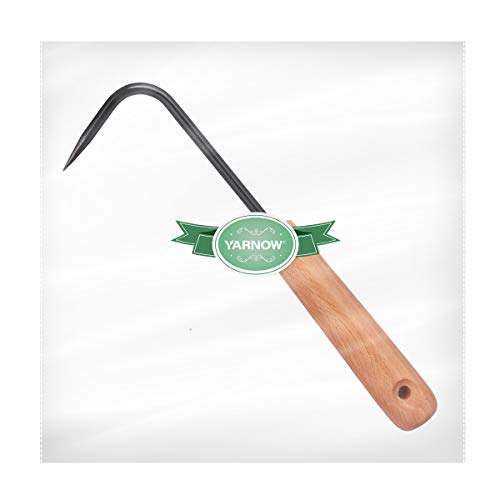 YARNOW Handle Weeder Garden Weeding Tool for Home Outdoor Garden Digging Cultivator Weed Remover Tool Gardening Gift Single-Claw Hook (Black)