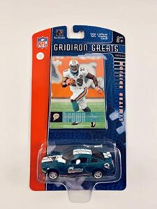 2006 upper deck nfl players gridiron greats replica die cast car with card 1:64 scale ford mustang gt – ronnie brown miami dolphins