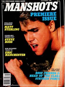 manshots gay men’s magazine jeff stryker/steve ross september 1988 premiere issue
