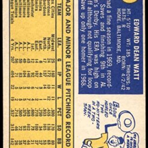 1970 Topps # 497 Eddie Watt Baltimore Orioles (Baseball Card) Dean's Cards 2 - GOOD Orioles