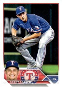 2023 topps #315 corey seager texas rangers baseball official trading card of the mlb