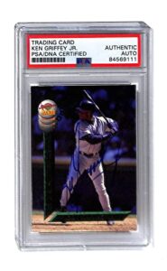 ken griffey jr. signed 1994 signature rookies card autographed mariners psa/dna