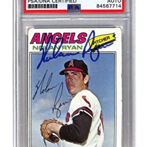 Nolan Ryan Signed 1977 Topps #650 Autographed Angels PSA/DNA