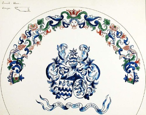 An original design for a porcelain plate