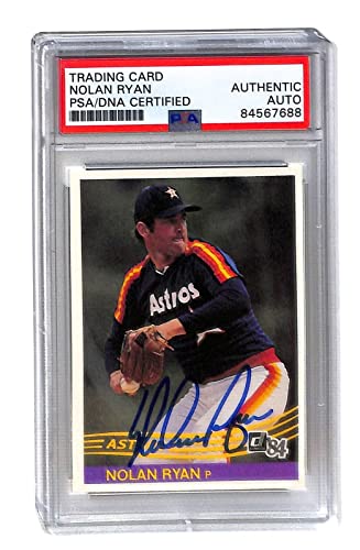 Nolan Ryan Signed 1984 Donruss #60 Autographed Astros PSA/DNA *7688