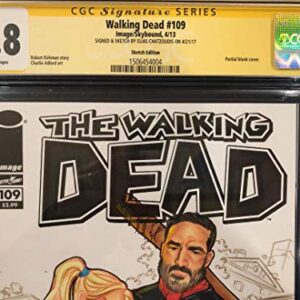 ELIAS CHATZOUDIS ORIGINAL Sketch CGC 9.8 Signed THE WALKING DEAD