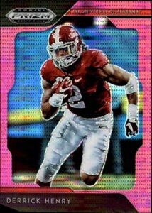 2019 prizm draft picks football pink pulsar prizm #31 derrick henry alabama crimson tide official panini nfl collegiate card