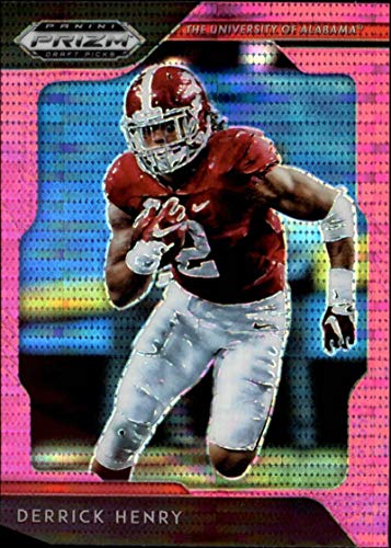 2019 Prizm Draft Picks Football Pink Pulsar Prizm #31 Derrick Henry Alabama Crimson Tide Official Panini NFL Collegiate Card