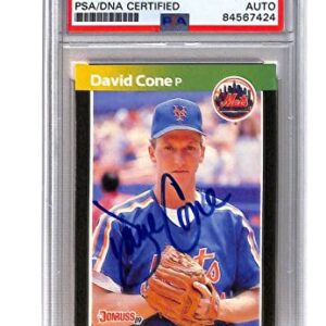 Dave Cone Signed 1989 Donruss #388 Autographed Mets PSA/DNA