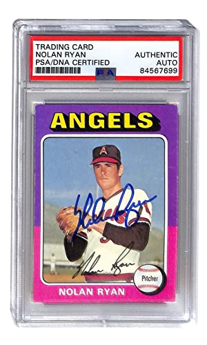 Nolan Ryan Signed 1975 Topps #500 Autographed Angels PSA/DNA