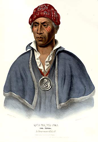 Qua-Ta-Wa-Pea or Col. Lewis. A Shawnnee Chief.