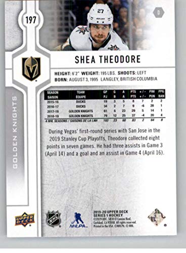 2019-20 Upper Deck Series 1 Hockey #197 Shea Theodore