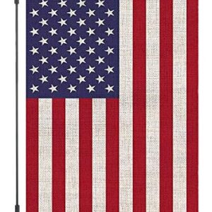 American Garden Flag USA Independent Day 4th of July Celebrate Burlap Double Sided Outdoor Yard Decorations 12.5 x 18 Inch