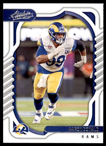 Football Trading Card NFL 2022 Panini Absolute #36 Aaron Donald NM Near Mint LA Rams