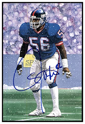 Lawrence Taylor Signed Goal Line Art Card GLAC Autographed Giants PSA/DNA *85605