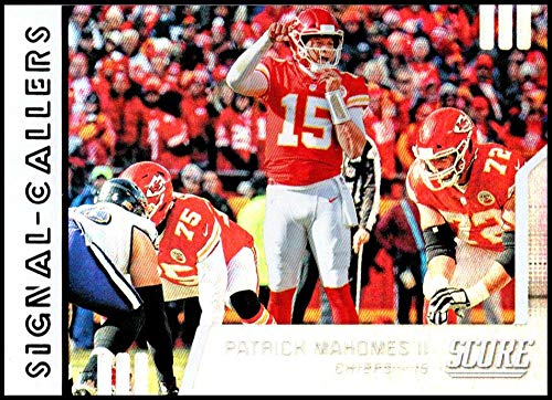 2019 Score Signal Callers #SC-18 PATRICK MAHOMES II Kansas City Chiefs Football Trading Card