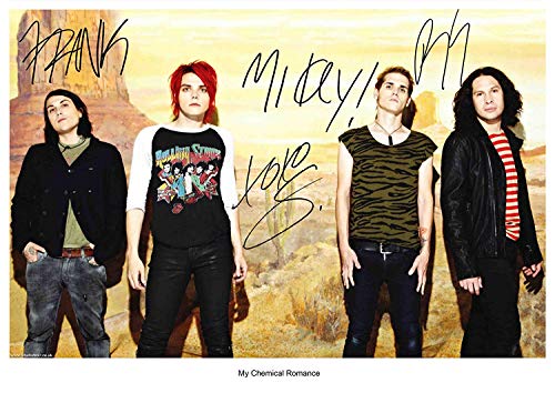 My Chemical Romance band reprint signed autographed 8x12 photo #4 RP
