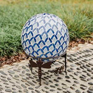 Topadorn Gazing Ball Stand Garden Hardware Metal Stand for 10-Inch or 12-Inch Gazing Globes