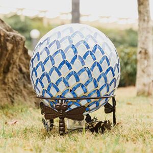 Topadorn Gazing Ball Stand Garden Hardware Metal Stand for 10-Inch or 12-Inch Gazing Globes