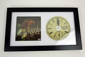 lamb of god complete band signed autograph self titled cd framed coa