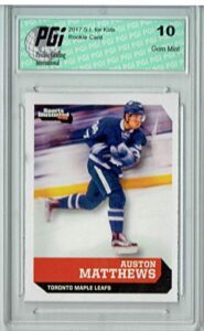 auston matthews 2017 s.i. for kids #593 austin rookie card pgi 10 – hockey slabbed rookie cards