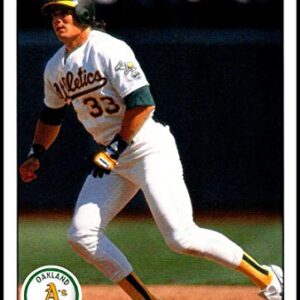 1990 Upper Deck #66 Jose Canseco NM-MT Oakland Athletics Officially Licensed MLB Baseball Trading Card