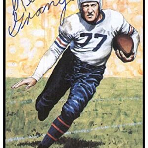 Red Grange Signed Goal Line Art Card GLAC Autographed Bears PSA/DNA