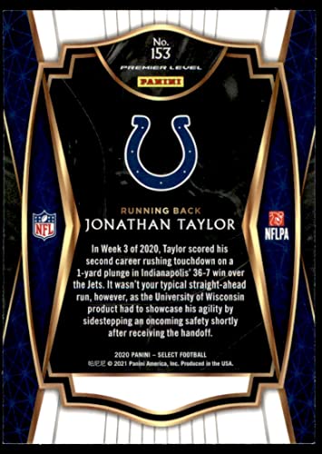 2020 Panini Select #153 - Premier Level - Jonathan Taylor RC