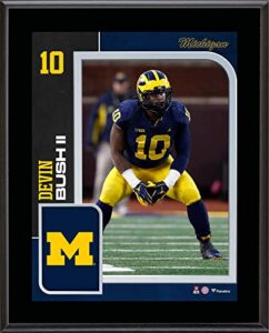 devin bush michigan wolverines 10.5″ x 13″ sublimated player plaque – college player plaques and collages