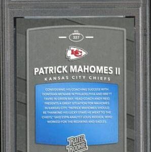 2017 Donruss Rated Rookie Patrick Mahomes RC Yellow Ink PSA/DNA Auto GEM MINT 10 - Football Slabbed Autographed Rookie Cards