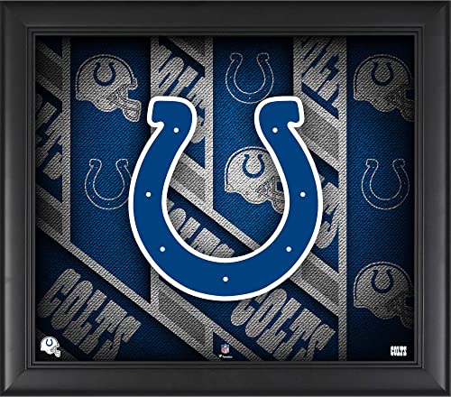 Indianapolis Colts Framed 15" x 17" Team Threads Collage - NFL Team Plaques and Collages