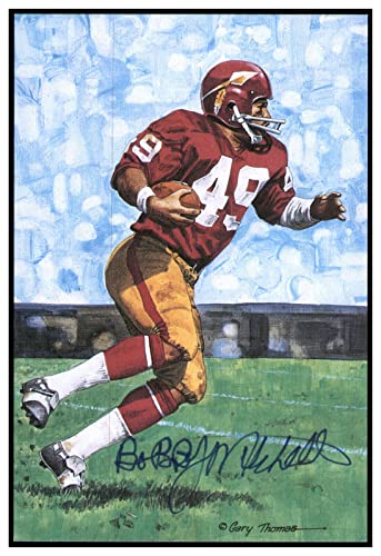 Bobby Mitchell Signed Goal Line Art Card GLAC Autographed NFL Washington PSA/DNA