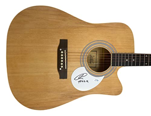 Todd Rundgren Signed Autographed Full Size Acoustic Guitar Utopia ACOA COA