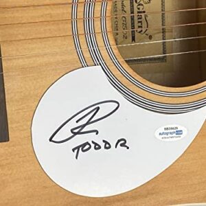 Todd Rundgren Signed Autographed Full Size Acoustic Guitar Utopia ACOA COA