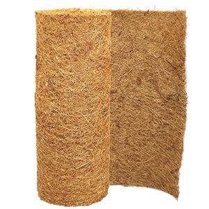 sunyay 12×80 inch natural coco liner roll coconut coir liner sheets coco mat for planter window box flower basket garden decoration animal pet pad liner