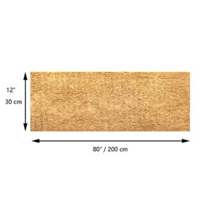 SUNYAY 12x80 inch Natural Coco Liner Roll Coconut Coir Liner Sheets Coco Mat for Planter Window Box Flower Basket Garden Decoration Animal Pet Pad Liner