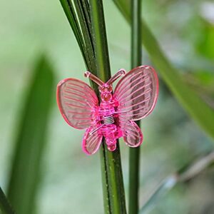 ZEFISON 30 Pcs Butterfly Orchid Clips, Garden Plant Clips, Plant Clips for Support Flower Orchid Vine (Mix Color, 30PCS)