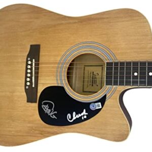 Cheech Marin and Tommy Chong Signed Full Size Acoustic Guitar Beckett COA