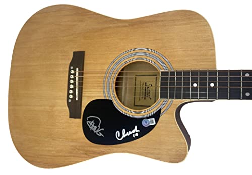 Cheech Marin and Tommy Chong Signed Full Size Acoustic Guitar Beckett COA