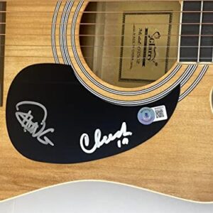 Cheech Marin and Tommy Chong Signed Full Size Acoustic Guitar Beckett COA