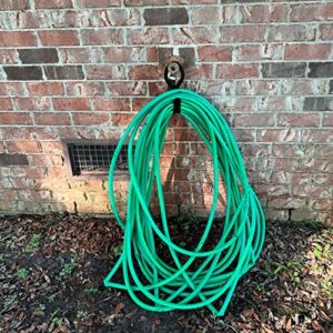 UNCO- Garden Hose Holder, Metal, Fit 50’ of 5/8” Hose, Garden Hose Hanger, Water Hose Holder, Water Hose Holders for Outside, Portable Hose Holder, Hanging Hose Holder, Garden Hose Carrier