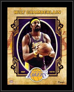 wilt chamberlain los angeles lakers 10.5″ x 13″ sublimated hardwood classics player plaque – nba team plaques and collages