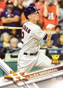 2017 topps baseball #341 alex bregman rookie card – 1st official rookie card
